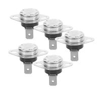 MAGICLULU Lot de 5 Interrupteurs Thermostatiques à Réinitialisation Automatique, Contrôle de Température Fermé pour Appareils Électroménagers, Thermostat Compact pour Chauffe-Eau
