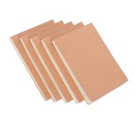 MAGICLULU Lot de 5 Mini Carnets Vierges 100 Feuilles Papier Kraft Épais Format Compact Bloc-notes Pratiques pour Bureau Maison Voyage Prise de Notes et Croquis