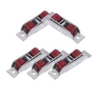 MAGICLULU Lot de 5 Roulettes Inox Double Roue Type 88 Largeur 16 Mm pour Portes Coulissantes de Placard et Verre Remplacement Poulies Robustes Silencieuses pour Quincaillerie de Porte