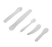 MAGICLULU Lot de 5 Set de Set de Spatules Cosmétiques en Acier Inoxydable 304 - Cuillères à Masque Facial, Applicateurs pour Crème Contour des Yeux, Réutilisables, pour Soin Peau à Domicile