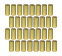 MAGICLULU Lot de 50 Capsules Thermorétractables en PVC Or pour Bouteilles de Vin, Aide Stockage Pratique et Protection pour Conservation du Vin Après Ouverture