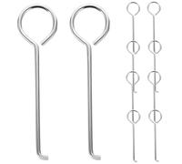 MAGICLULU Lot de 50 Crochets en Acier Inoxydable Y-52 pour Siphon Évacuation de Sol, Outils de Levage de Grille de Drain Salle de Bain, Accessoires Pratiques pour Nettoyage et Débouchage