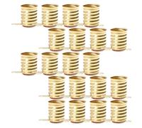 MAGICLULU Lot de 50 Douilles E10 en Laiton Jaune, Support pour Petites Ampoules à Vis, Culot pour Circuits Électriques, Porte-ampoule pour Expériences Domestiques et Voyants Lumineux,