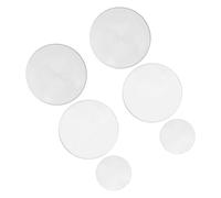 MAGICLULU Lot de 6 Lentilles Optiques en Verre Double Convexe Diamètre 3 CM et 5 CM Distances Focales 50 MM 100 MM et 300 MM Matériel de Laboratoire pour Expériences Scientifiques et