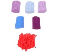 MAGICLULU Lot de 6 Pelotes de Fil à Tapis Prédécoupé Coloré pour Crochet, Ensemble de Laine à Crocheter 100% Acrylique, DIY Coussins, Tapis et Galettes de Siège, Kit Loisirs Créatifs