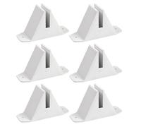 MAGICLULU Lot De 6 Supports De Clôture Empilables En Plastique Blanc Pour Sapin De Noël Et Petits Panneaux De Clôture