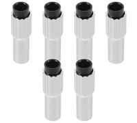 MAGICLULU Lot de 6 Vis de Réglage du Câble pour Dérailleur de Vélo Route et VTT, Alliage Aluminium, Couleur Titane Gris, Ajusteurs en Ligne pour Levier de Frein et Tendeur, Entretien Facile