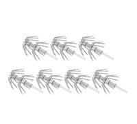 MAGICLULU Lot de 7 Crochets Lumineux en Acier Inoxydable Double Couche, Taille 3.5, Résistants la Corrosion, pour Pêche en Eau Douce et Salée, Accessoires Pêche Nocturne et Appâts Calmar