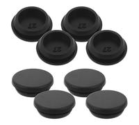 MAGICLULU Lot de 8 Bouchons de Vidange en Silicone Noir pour Congélateur Coffre Bouchons Ronds en Caoutchouc Anti-Fuite Compatibles Réfrigérateur et Congélateur Étanchéité Résistante au