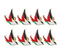 MAGICLULU Lot de 8 Broches Ornementales Drapeau Palestine en Alliage de Zinc, Épingles Légères et Délicates Oiseaux, Accessoires Polyvalents pour Vêtements, Paquet et Robes Féminines