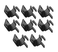 MAGICLULU Lot de 8 Crochets Suspendre en Fer Noir pour Carrelage, Supports Muraux Réversibles Haute Capacité, Porte-carreaux Pratiques pour Exposition et Fixation Murale, Usage Maison