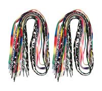 MAGICLULU Lot de 8 Paires de Lacets Plats pour Chaussures de Roller 120 Cm, Lacets de Chaussures de Sport Loisirs, Accessoires Robustes pour Patins à Roulettes et Baskets, Usage Extérieur