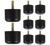 MAGICLULU Lot de 8 Pieds de Canapé en Plastique Réglables 50x37 Mm M8x26, Patins de Meubles Polyvalents pour Chaise, Canapé et Armoire, Pieds de Rechange Robustes et Faciles à Installer