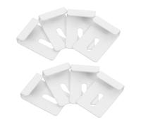 MAGICLULU Lot De 8 Supports De Fixation pour Miroirs en Métal Clips De Fixation Robustes pour Verre pour Montage Mural Supports Décoratifs À Angle Droit pour Miroirs