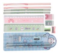 MAGICLULU Lot Papeterie Scolaire 6 Pièces Gommes Manuelles, Taille-crayons Simples, Règle Légère Crayons Créatifs pour Garçon et Filles, Adapté à Usage Scolaire et Bureau, Motifs Ours