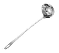 MAGICLULU Louche à Soupe Inox avec Bec Verseur et Long Manche, Usage Polyvalent Cuisine Domestique et Professionnelle, Adaptée aux Droitiers et Gauchers, Versement Maîtrisé