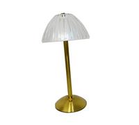 MAGICLULU Lumières De Bureau à Led Rétro Dirigé De Plein Air Rechargeable Petit Lampe Led Nuit Veilleuse Noir Lampe De Table Doré Acrylique