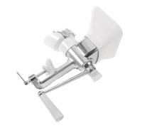 MAGICLULU Machine à Granulés en Fer et Plastique Argenté Manuelle pour Alimentation de Volailles Fonctionnement Manuel, pour Fermes et Poulaillers
