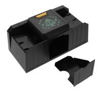 MAGICLULU Machine à Mélanger Les Cartes Électronique 2 Jeux, Plastique Noir | Détection Intelligente, Format Portable, pour Cartes à Jouer et Poker, Usage Maison ou Club