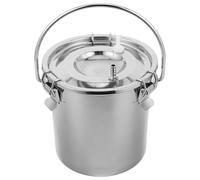 MAGICLULU Machine à Traire Portable 3l en Acier Inoxydable pour Chèvres et Vaches, Seau à Traire Manuel Hygiénique, Kit de Traite pour Ferme Laitière et Élevage Extérieur