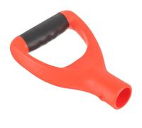 MAGICLULU Manche de Pelle à Neige Poignée D'outil en PVC Rouge, Forme, Design Ergonomique, 1 Pièce, pour Pelle Ménagère et Outil de Creusage