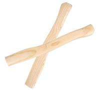 MAGICLULU Manche en Bois de 38 Cm pour Hachette 2 Pièces Poignée de Remplacement Robuste en Bois de Camphrier Accessoire Outils de Camping et Jardinage Solide pour Travaux de Découpe