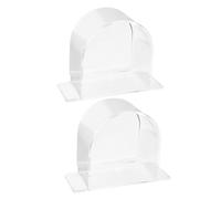 MAGICLULU Mangeoire pour Oiseaux en Plastique Semi-Circulaire, Facile à Nettoyer et Entretien sans Effort, Adaptée aux Petits Oiseaux et Perroquets, Accessoire pour Cage Extérieure