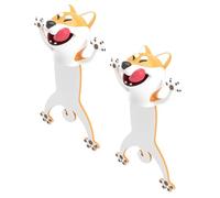 MAGICLULU Marque-pages 3d Shiba Inu en Trombone, Lot de 2 Pièces, Accessoires de Lecture Mignons et Légers pour Garçon et Filles et Enseignants, pour Livres Scolaires et Passionnés
