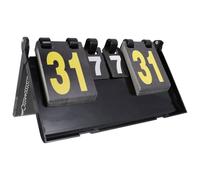 MAGICLULU Marqueur Numérique Réutilisable à 4 Chiffres en Plastique Noir, Facile à Utiliser pour Activités Sportives et Badminton