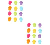 MAGICLULU Marqueurs De Verre À Vin Écologiques en Silicone Lot de 12 Pièces pour Fêtes Mariages Et Bars