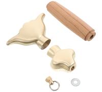 MAGICLULU Martial Arts Tai Chi Sword Handle with Guard Detachable Metal Replacement Grip for Kung Fu Training Enhanced Hand Protection and Grip Stability