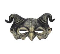 MAGICLULU Masque de Tête de Chèvre Réaliste Pu Or Célébration Halloween