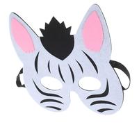 MAGICLULU Masque Zèbre pour Garçon et Filles en Feutrine, Ajustable Élastique, Masque D’animal Drôle pour Fête Costumée, Halloween et Bal Masqué, Accessoire Léger et Confortable pour