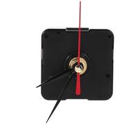 MAGICLULU Mécanisme D'horloge Silencieux à Piles pour Horloge Murale Diy, Kit de Remplacement 12-15 Cm Aiguilles Noires et Rouges, Moteur D'horlogerie Silencieux pour Réparation et Création