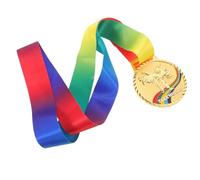 MAGICLULU Médailles de Taekwondo en Alliage de Zinc Doré 7 Cm avec Ruban Coloré, Récompense Sportive pour Compétitions D’Arts Martiaux et Tournois de Sport Combat