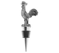 MAGICLULU Metal Rooster Head Wine Bottle Stopper Decorative Animal Beverage Cap For Wine Preservation Airtight Seal Reusable Party Favor Accessory For Festival And Bar Use