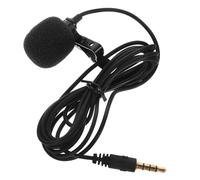 MAGICLULU Microphone à Condensateur Omnidirectionnel Filaire 1,5 M Pince Cravate, Micro pour Podcast et Enregistrement, Compatible Smartphone, Ordinateur et Caméra, Micro Polyvalent