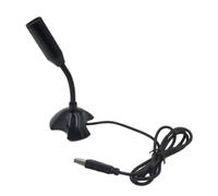 MAGICLULU Microphone and Ordinateur en Plastique USB Noir Plug pour Play sans Pilote et Design Compact et Haute Sensibilité Conférence Vidéo Chat Vocal