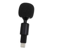 MAGICLULU Microphone Flexible Type-c Noir pour Live Streaming et Diffusion | Léger et Portable, Tige Pliable en Métal, Bonnette en Mousse Incluse, Usage Ordinateur
