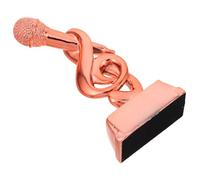 MAGICLULU Microphone Résine Décoration Unique pour Concours de Chant Récompense Meilleure Voix pour Karaoké Discours et Événements Festifs