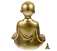 MAGICLULU Mini-Artisanat Buddha Statue bouda Decoration Interieure Décoration de Table en résine Voiture Arbre des Chakras brûleur Temple Petit Bouddha Artisanat de Bouddha en résine Golden