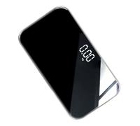 MAGICLULU Mini Balance Électronique Rechargeable Miroir 25X14 CM Balance Corporelle Portable Antidérapante pour Maison et Voyage Précise sans Pile Échelle Miroir Compacte