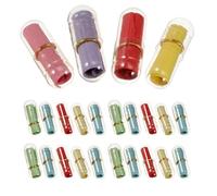 MAGICLULU Mini Bouteille à Souhaits en Plastique Transparent Lot de 50 Capsules Colorées Bouteille à Messages pour Décoration Et pour Mariages Et Capsules Vierges à Personnaliser