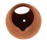 MAGICLULU Mini Ceramic Garden Pot with Built-in Water Circulation Vintage Terracotta Fountain for Indoor Outdoor Patio Balcony Open-Top Fish Tank Planter for Zen Garden Décor