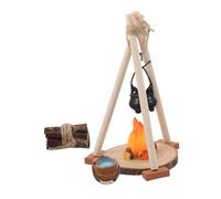 MAGICLULU Mini Feu De Artificiel avec Pot Suspendu De Campagne Réaliste pour Décoration De Table De De Feu Miniature pour Maison De Poupée