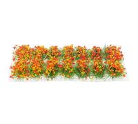 MAGICLULU Mini Groupe de Végétation en Résine, Touffes D’Herbe Simulées Orange, Aspect Réaliste, Décoration de Paysage Miniature pour Bol et Plateau
