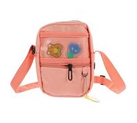 MAGICLULU Mini Sac Bandoulière en Toile Rose, Léger, Résistant, pour Filles | Style Décontracté et Petit Format, Poche Frontale Pratique, Sortie Quotidienne, Polyester et Toile