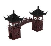 MAGICLULU Miniature Pagoda Garden Decoration Asian Style Pavilion Statue for Aquarium and Terrarium Low Maintenance Zen Micro Landscape Bonsai Ornament for Desktop Display
