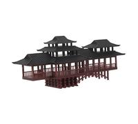 MAGICLULU Miniature Voûté Décoratif pour Bonsaï Figurine Asiatique Plastique Légère Ornement de Jardin et Aquarium Paysager pour Terrarium et Cour Extérieure Modèle Architecture Chinoise