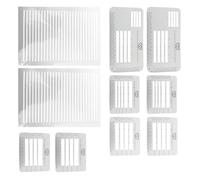 MAGICLULU Modèle de Guide D'adressage Plastique Blanc pour Enveloppes, Gabarits de Règle Précis pour Scrapbooking et Création de Cartes, Améliore L'écriture Manuscrite